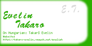 evelin takaro business card